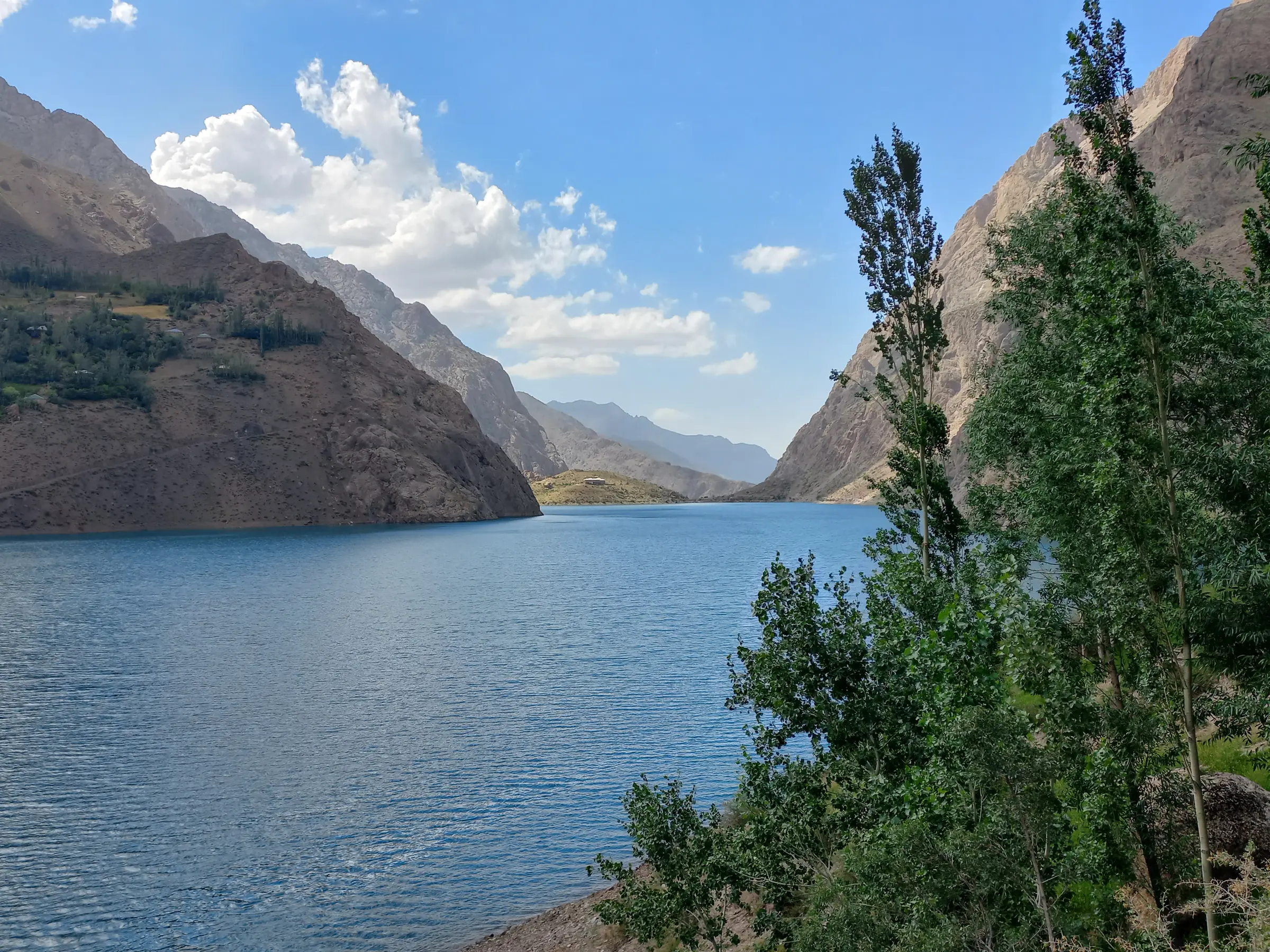 Seven Lakes mountain landscape in Tajikistan